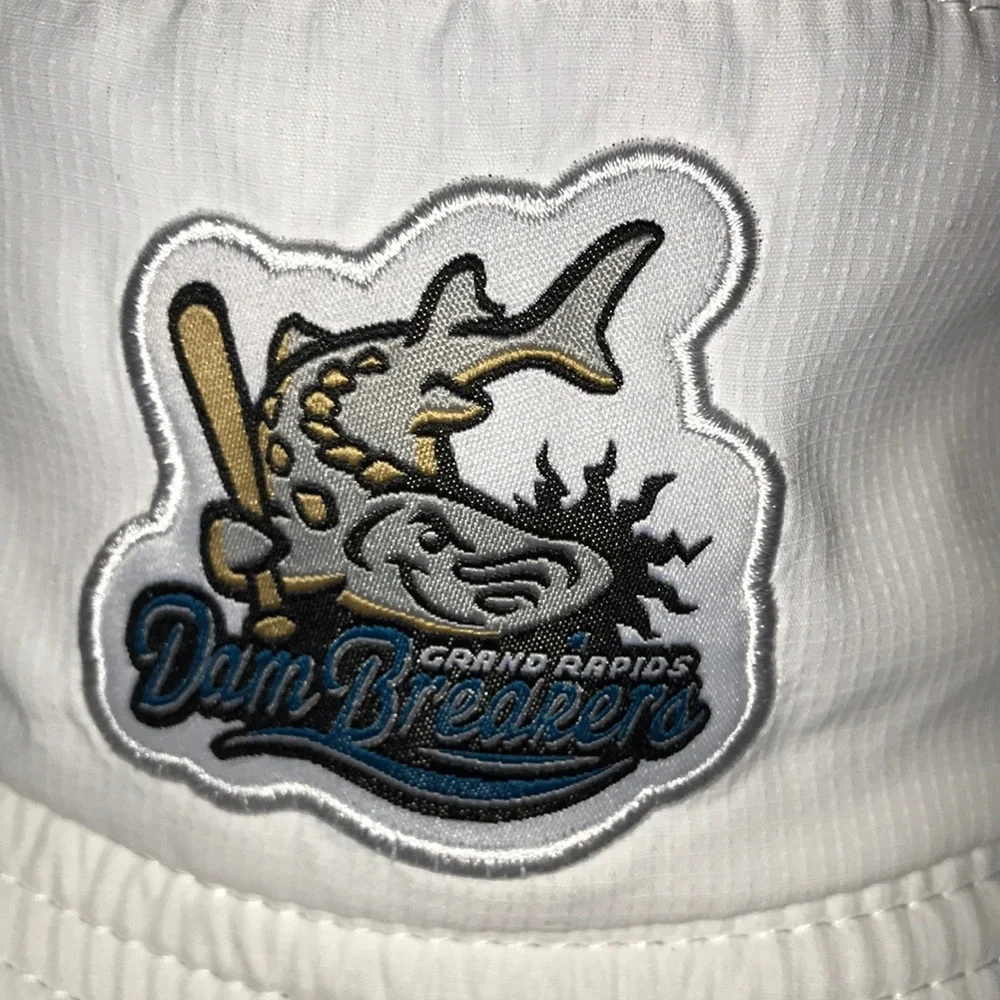 West Michigan‎ Whitecaps (GR Dam Breakers) MILB White Bucket Hat